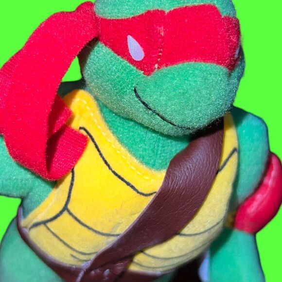 2001 Teenage Mutant Ninja Turtles Raphael Plush  Stuffed Animal 9” - Picture 8 of 8
